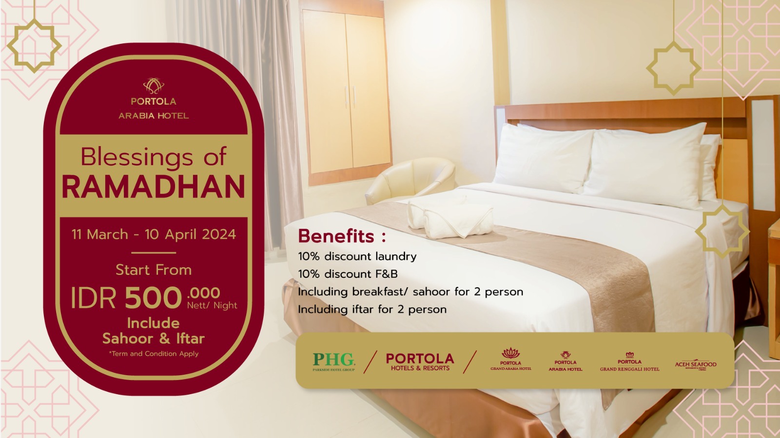 Portola Arabia Hotel: Promo Bulan Ramadhan "Blessing of Ramadhan" Menanti Anda!